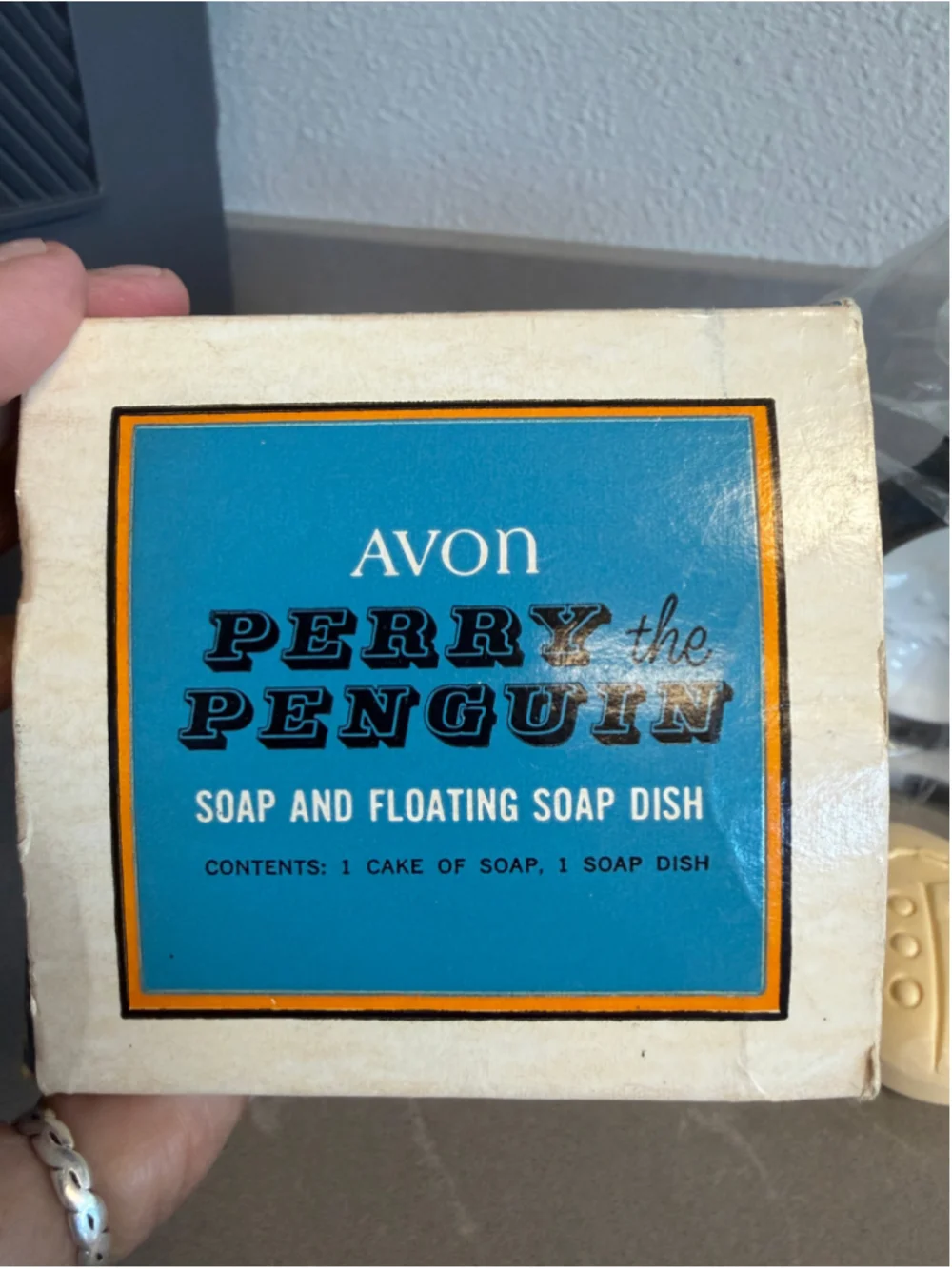 Vintage Avon Perry the Penguin Soap Floating Soap Dish NOS New in Box